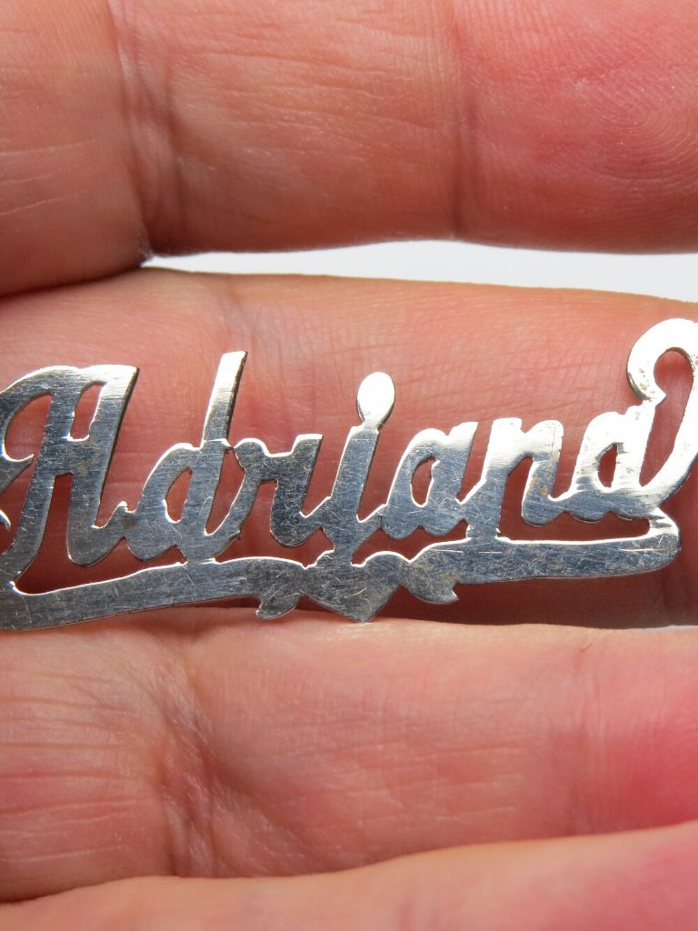 14k  ADRIANA  Nameplate